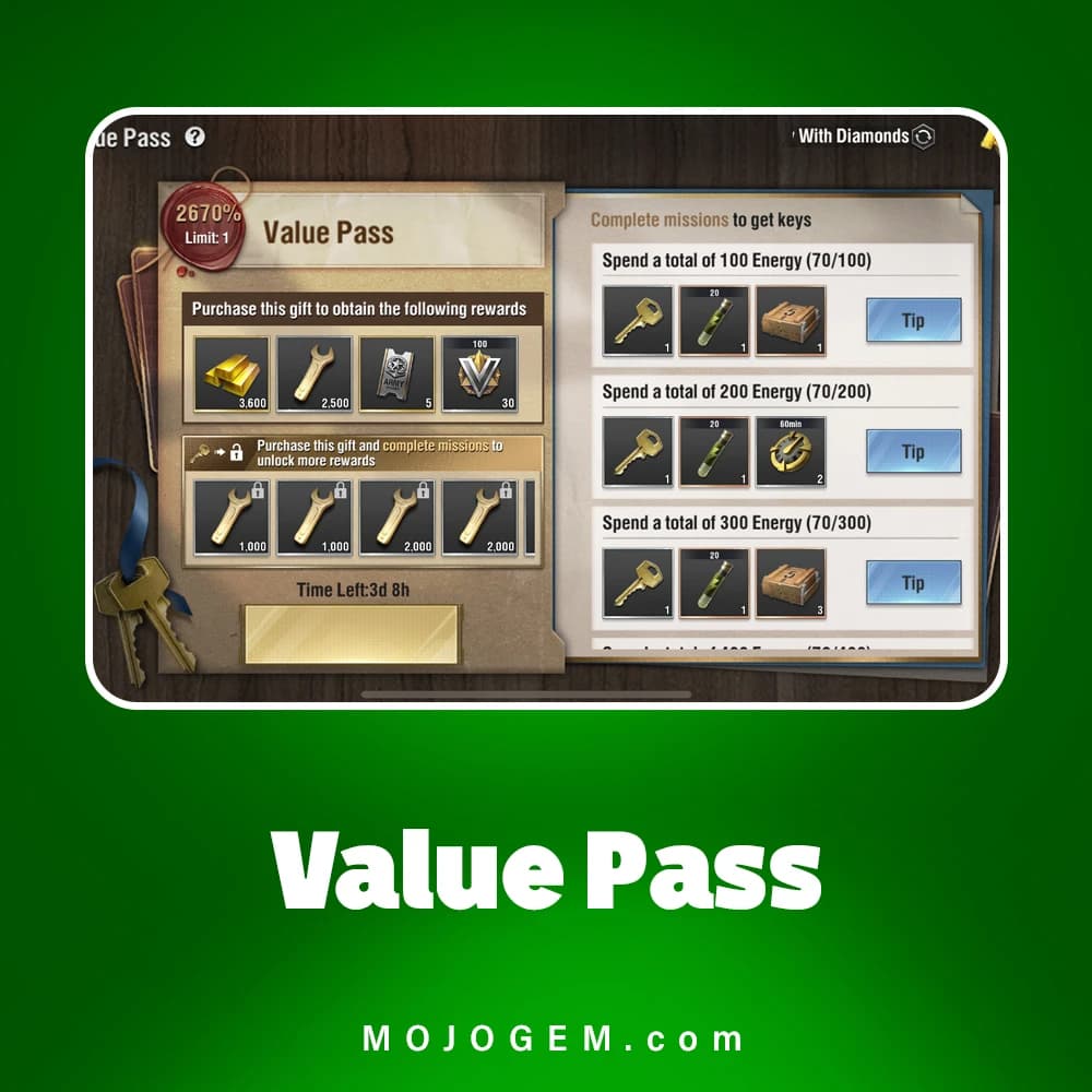 آفر Value Pass وارپس (Warpath)
